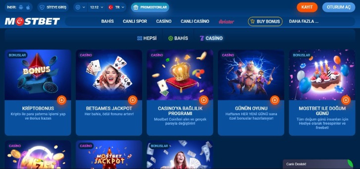 Mostbet.com giriş